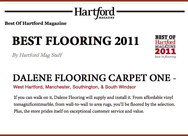 Best in Flooring by Hartford Magazine 2011